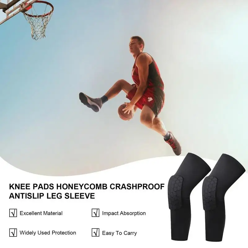 Knee Guard Baseball With Honeycomb Design Padded Knee Sleeves For Men Football Knee Pads Non-slip Collision Avoidance Kneex