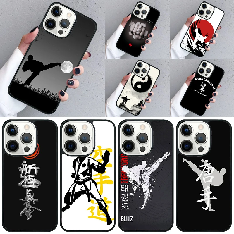 Oyama Kyokushin Karate taiji Phone Case For iPhone 16 15 13 14 Pro Max 11 12 Mini Plus 2022 XR XS MAX Cover coque