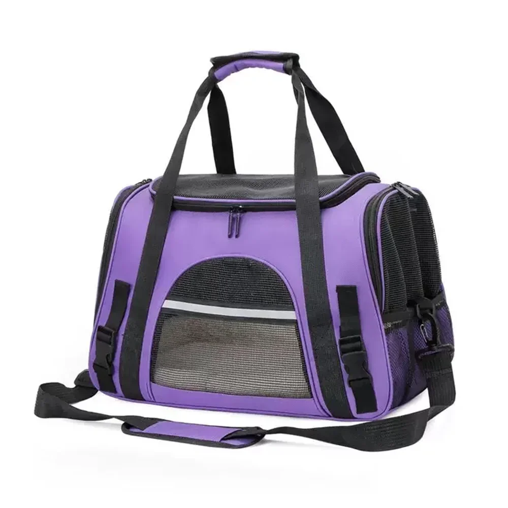 

Soft Pet Carriers Portable Breathable Foldable Bag Cat Dog Carrier Bags Outgoing Travel Pets Handbag with Locking Safety Zippers