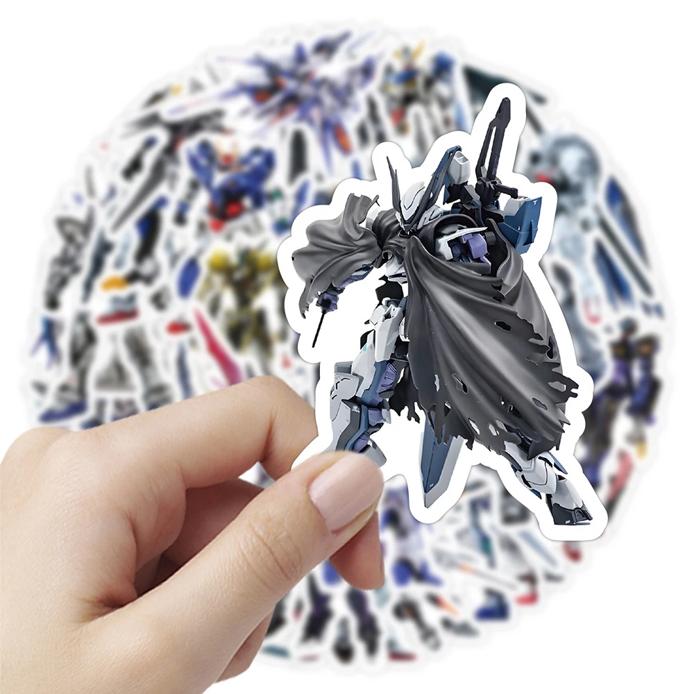 10/30/55pcs Cool GUNDAM Anime Cartoon Stickers Phone Motorcycle Luggage Notebook Waterproof Graffiti Decals Decor Kids Toy Gift