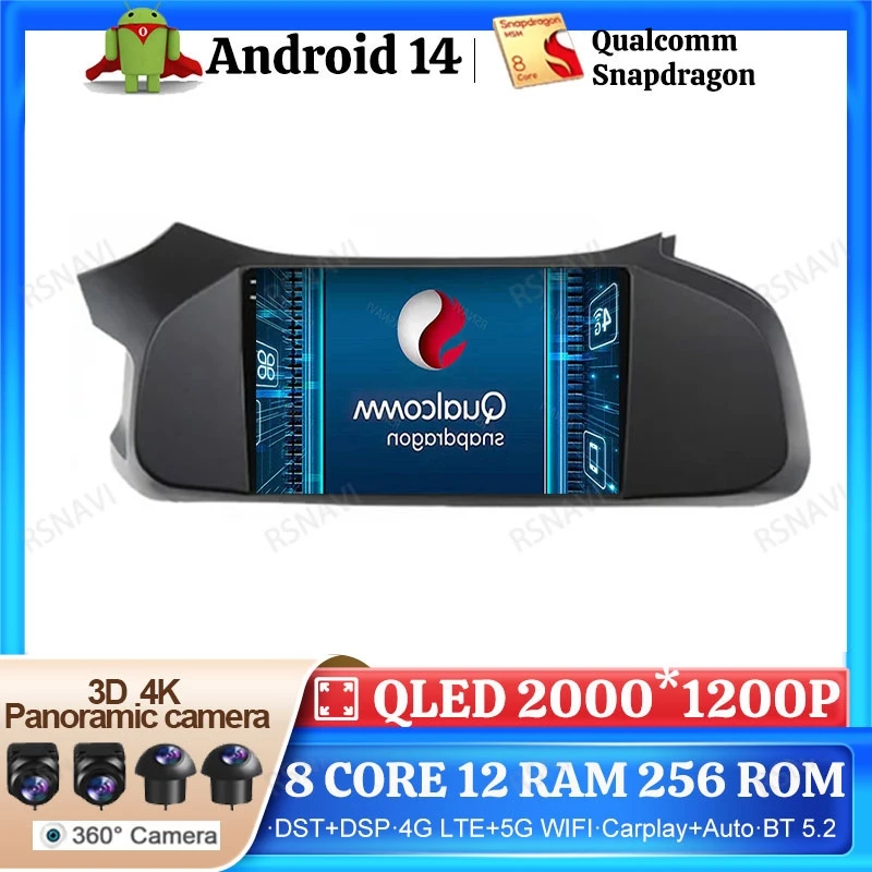 

Android 14 Car Radio For Chevrolet Onix 2012 - 2014 2015 2016 2016- 2019 Viedo Player DVD 5G WIFI 2 DIN Navigation Head Unit BT