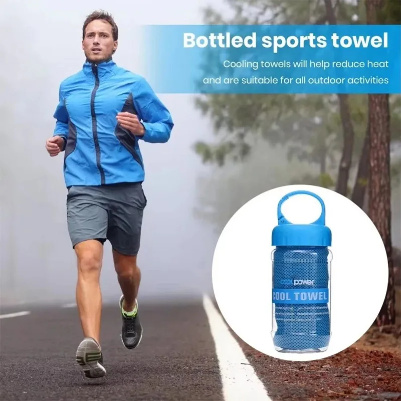 Ice Silk Cooling Towel Breathable Sweat Absorb Quick Dry Microfiber Cold Towel Sunstroke Prevention Gym Outdoor Sports Towel view 2