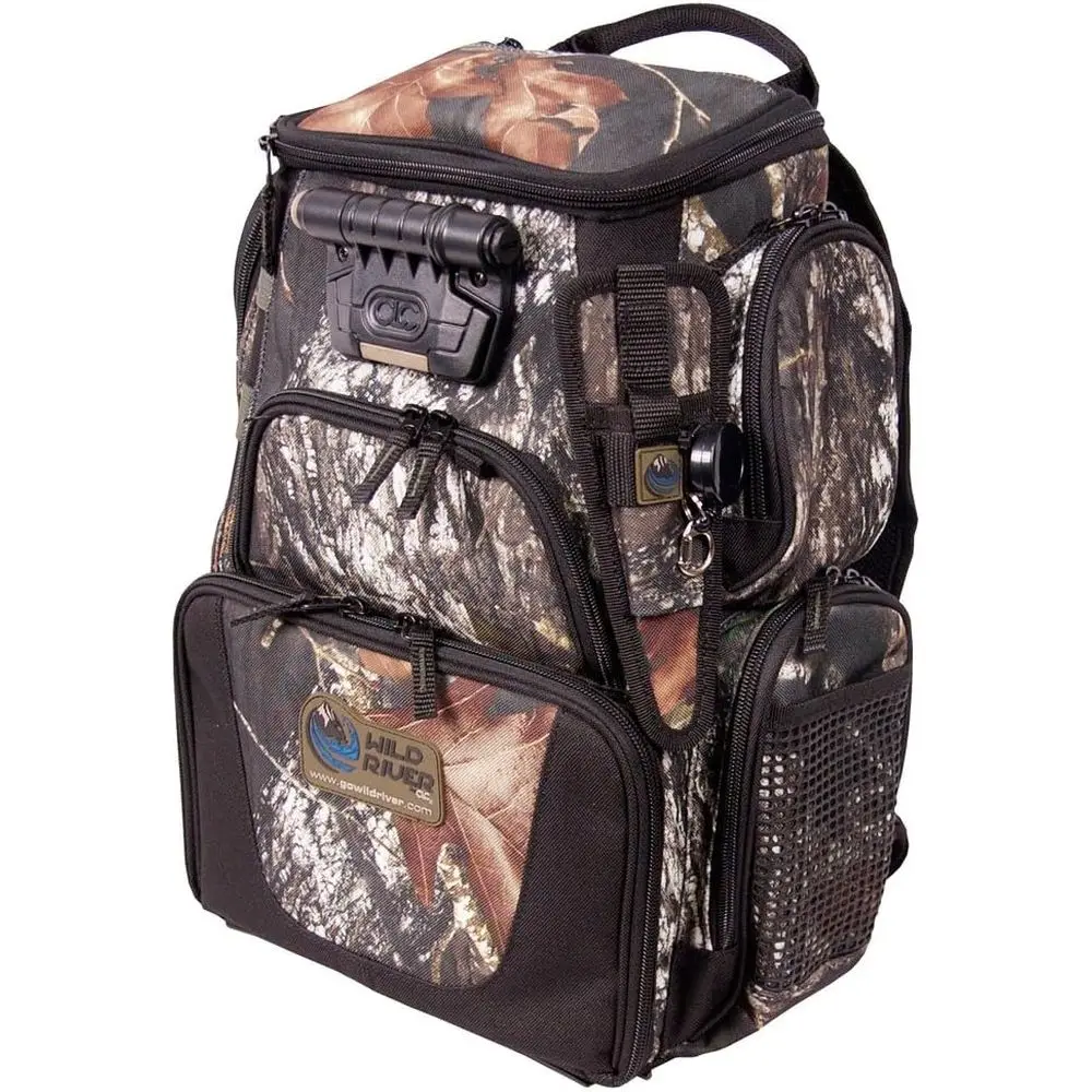 

Compact Camo Backpack with LED Light, 503 Tackle Tek Recon, Mossy Oak Pattern