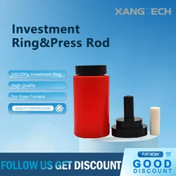 XANGTECH Dental Investment Ring Press Rod Plunger of Casting Tools for Press Furnace