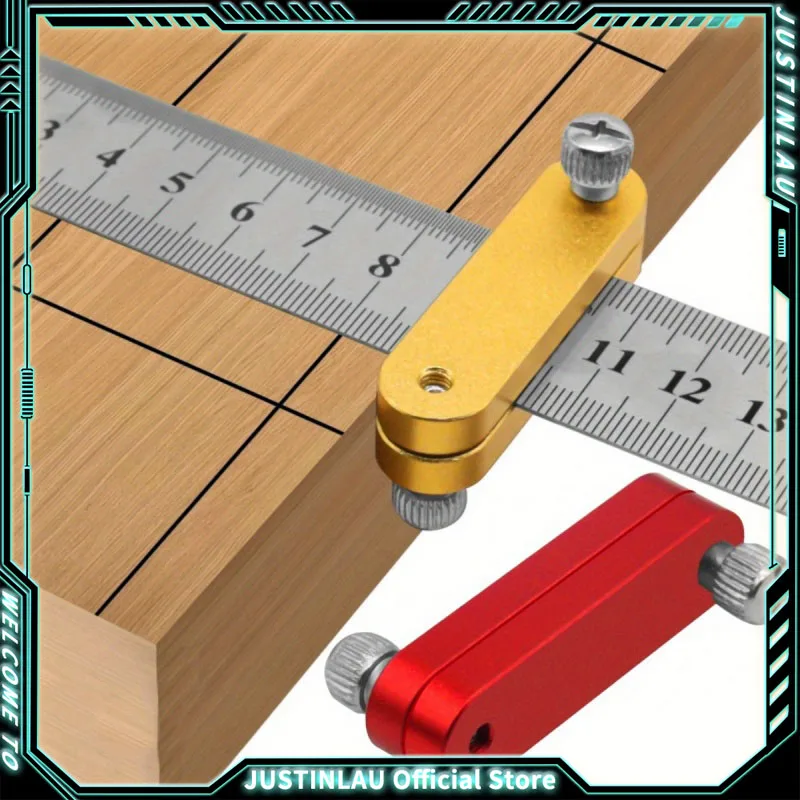 1 قطعة حاكم الصلب تحديد المواقع كتلة وقف النجارة الخطاط خط بمناسبة مقياس ل حاكم النجارة الخطاط أداة قياس #1