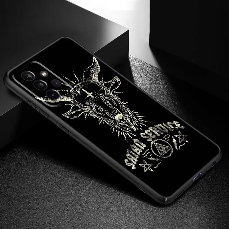 Satanic Scary Skull Phone Case For Samsung Galaxy A21 A30 A50 A52 S A13 A22 A32 4G A23 A33 A53 A73 5G A12 A31 A51 A70 A71 A72