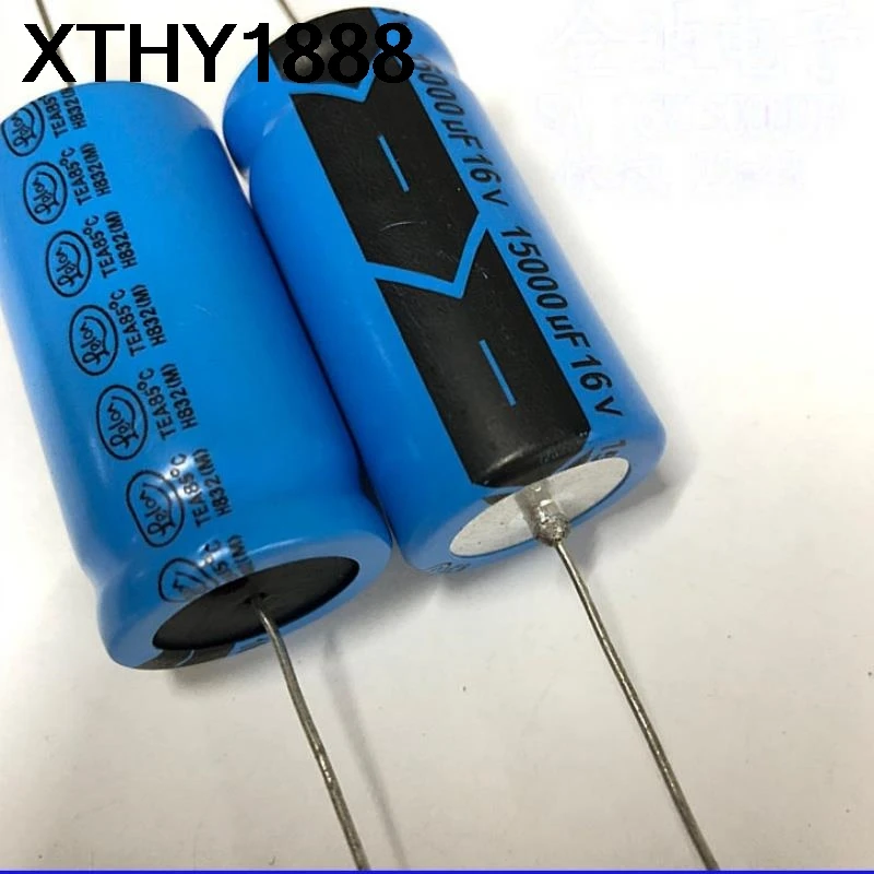 

2 шт. фильтрующие конденсаторы, осевые поляризованные электролитические конденсаторы 16 В 15000 мкФ 22X43 мм