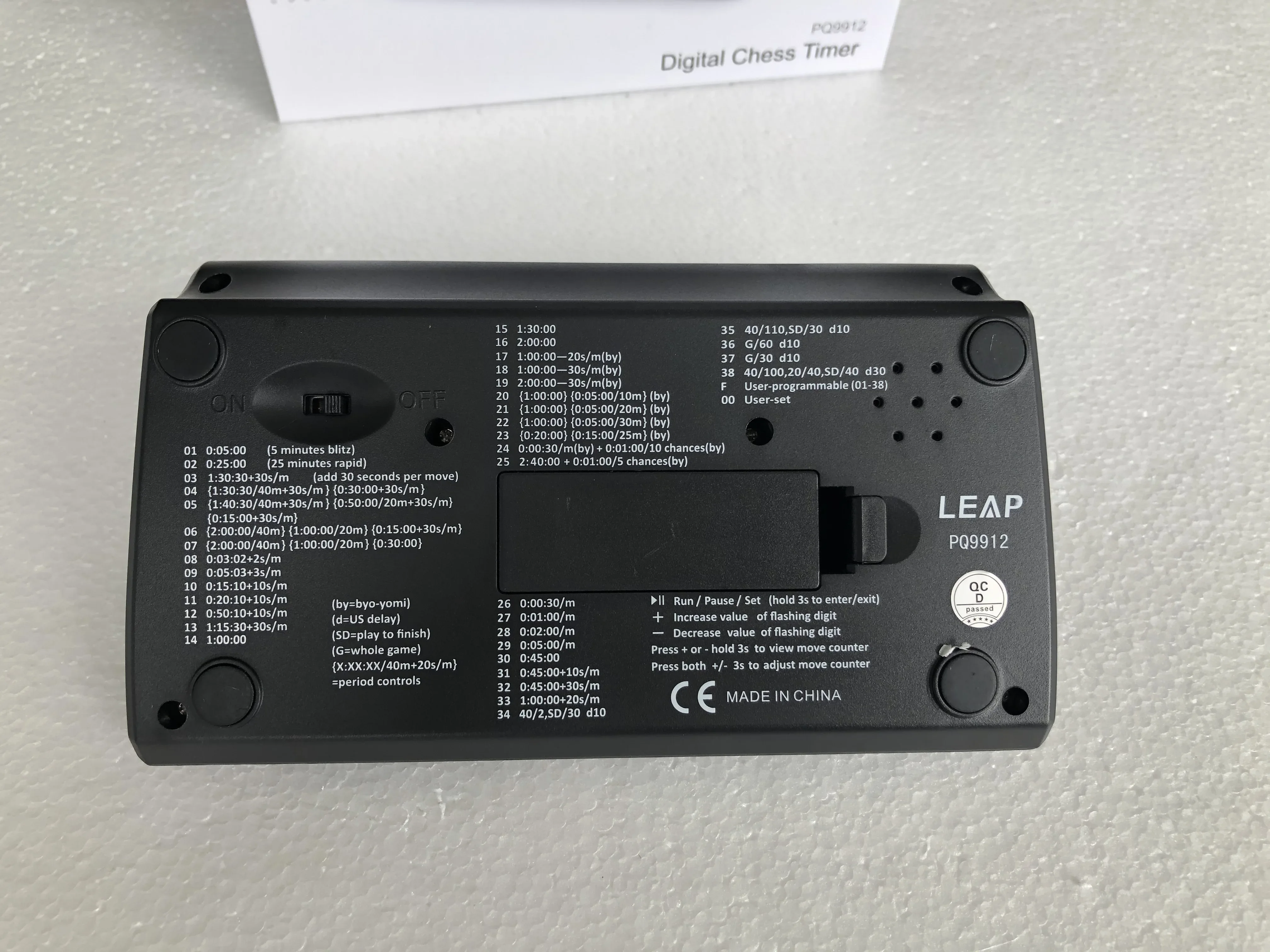 

Профессиональные цифровые шахматные часы LEAP PQ9912 с таймером обратного отсчета, многофункциональные, практичные, для соревнований и игр
