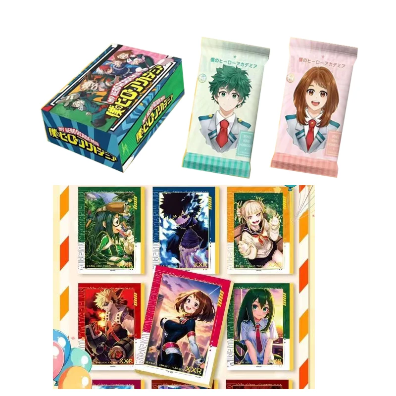 Wholesale My Hero Academia Collection Card Booster Box Cardjoy Multi-layer Process Passionate Fighting Rare Anime Trading Cards