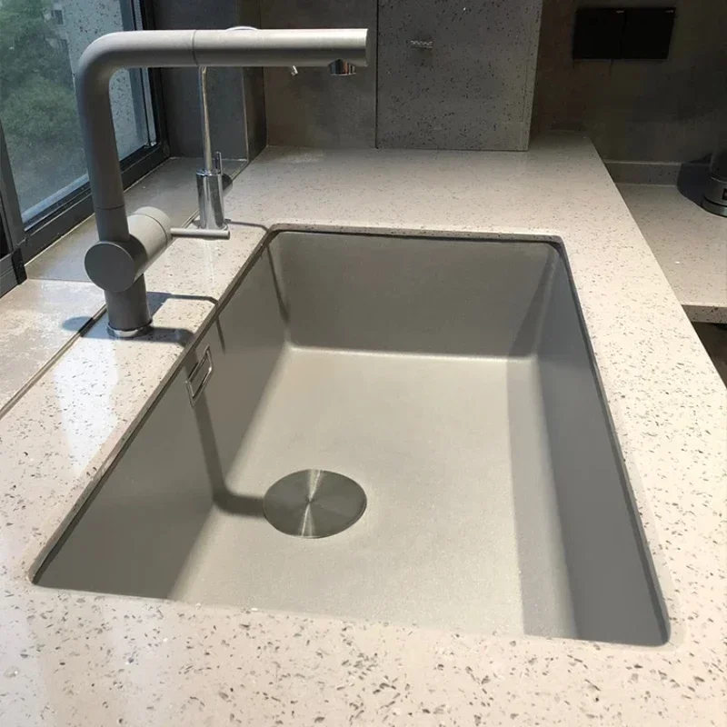 Granite vegetable basin sink rotating lead-free faucet
