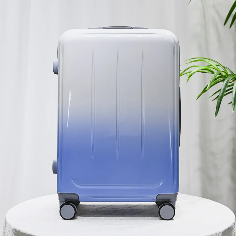 

Weight Wholesale Modern Retro Trolley Suitcase Light Gradient Color 20/24-Inch Designer Travel Luggage Spinner for Trips