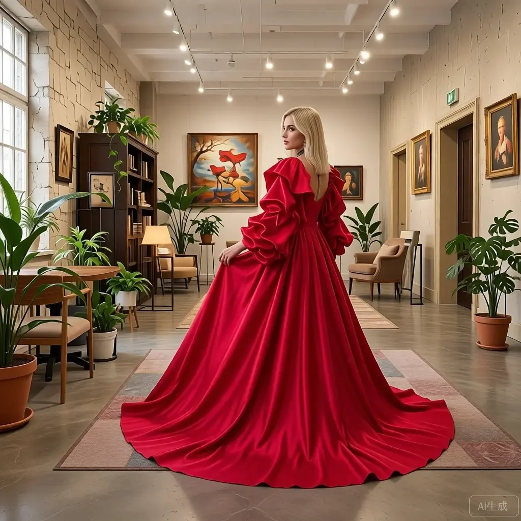 

Elegant Red Velvet Cape Shawl with Dramatic Lantern Sleeves Floor Length Gothic Princess Party Overlay Ever Pretty Gowns