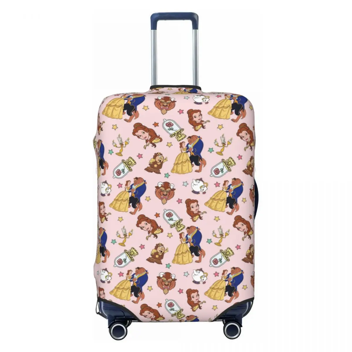 

Custom Beauty Anime And The Beast Luggage Cover Protector Fashion Travel Suitcase Protective Cover for 18-32 Inch