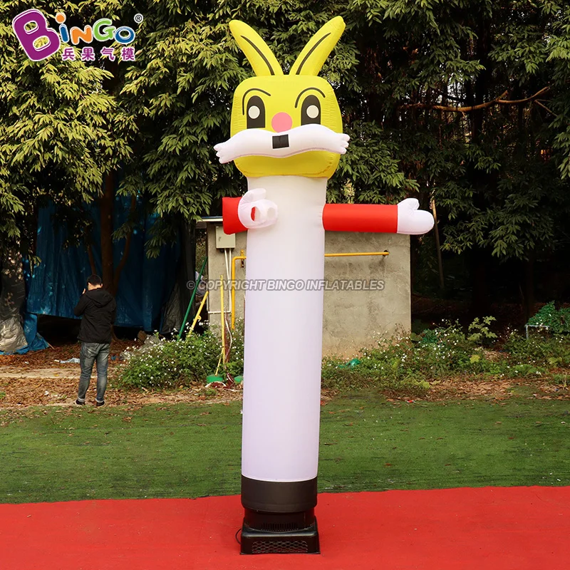 

Adorable 9ft Inflatable Bunny Waving-hand Air Dancer Inflatable Rabbit Blow up Dancer For Activity/Show-BG-D0162