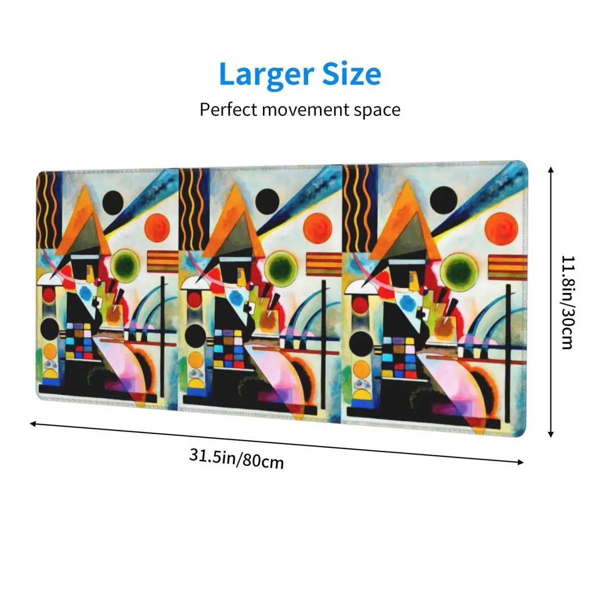 Kandinsky - Swinging Large Mouse Pad Computer Keyboard Mouse Mat Gaming PC Laptop Desk Mat Office Accessories Table Mats