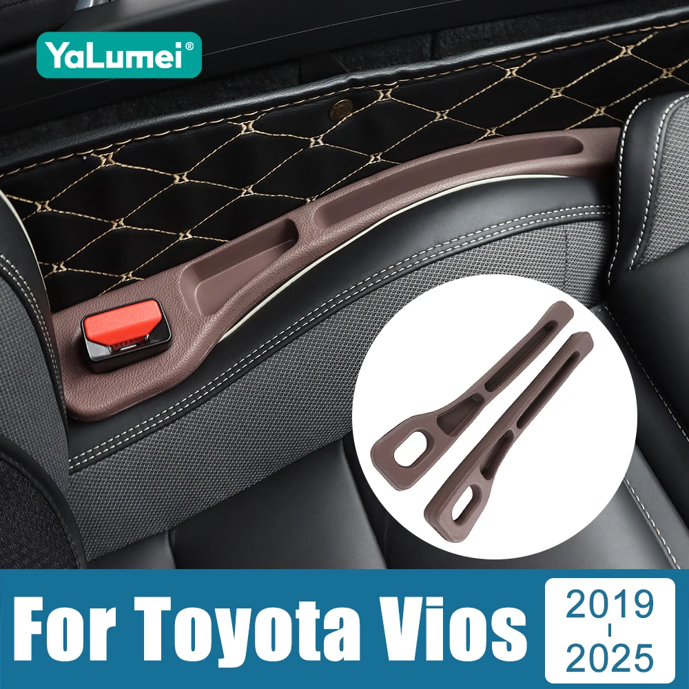 

For Toyota Vios Gen-4 2019 2020 2021 2022 2023 2024 2025 Car Seat Gap Anti-leak Stopper Strip Slot Seat Gap Storage Organizer