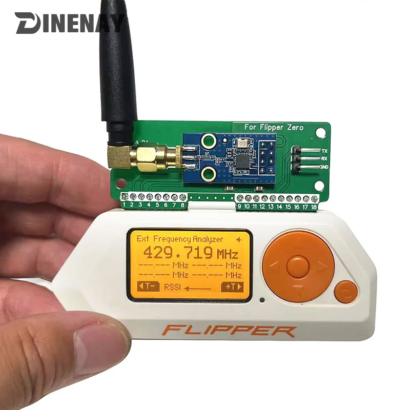 For Flipper Zero CC1101 Modification Module SubGhz Module 433MHz With SMA Antenna Wireless Transceiver Module