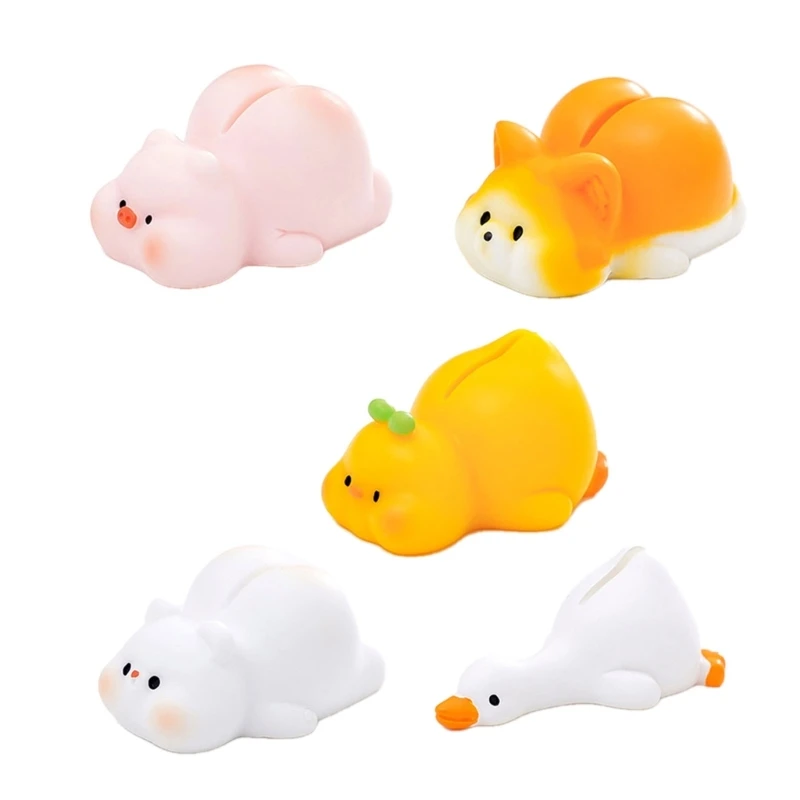 C90C Animal Resin Table Number Stand Memos Note Photo Stand for Desk Decoration