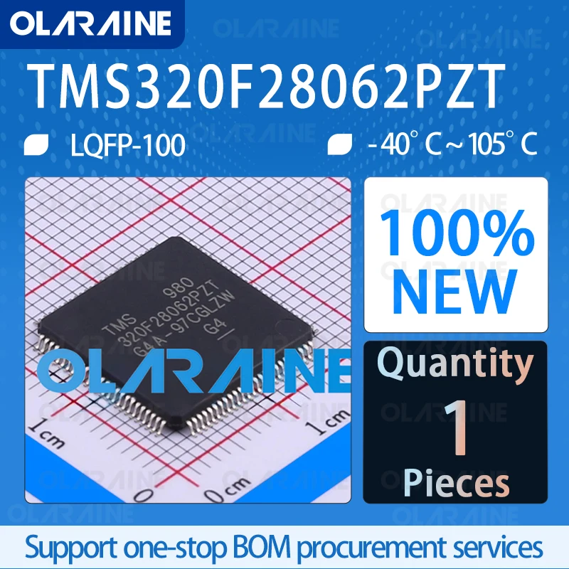 

TMS320F28062PZT LQFP-100 Embedded processor 32bit microcontroller MCU C28x IC chip circuit controller processor sensor OLaraine