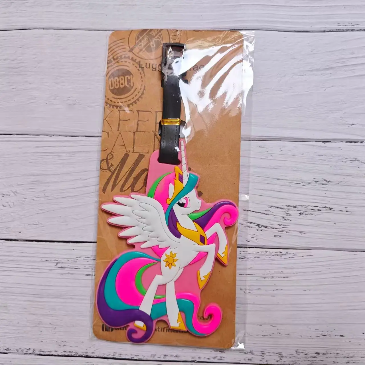 My Little Ponys Gepäckanhänger, neues Anime-Einhorn, Reisezubehör, Koffer, PVC, Boarding Pass, modisches Gepäckanhänger, Anhänger, Geschenk