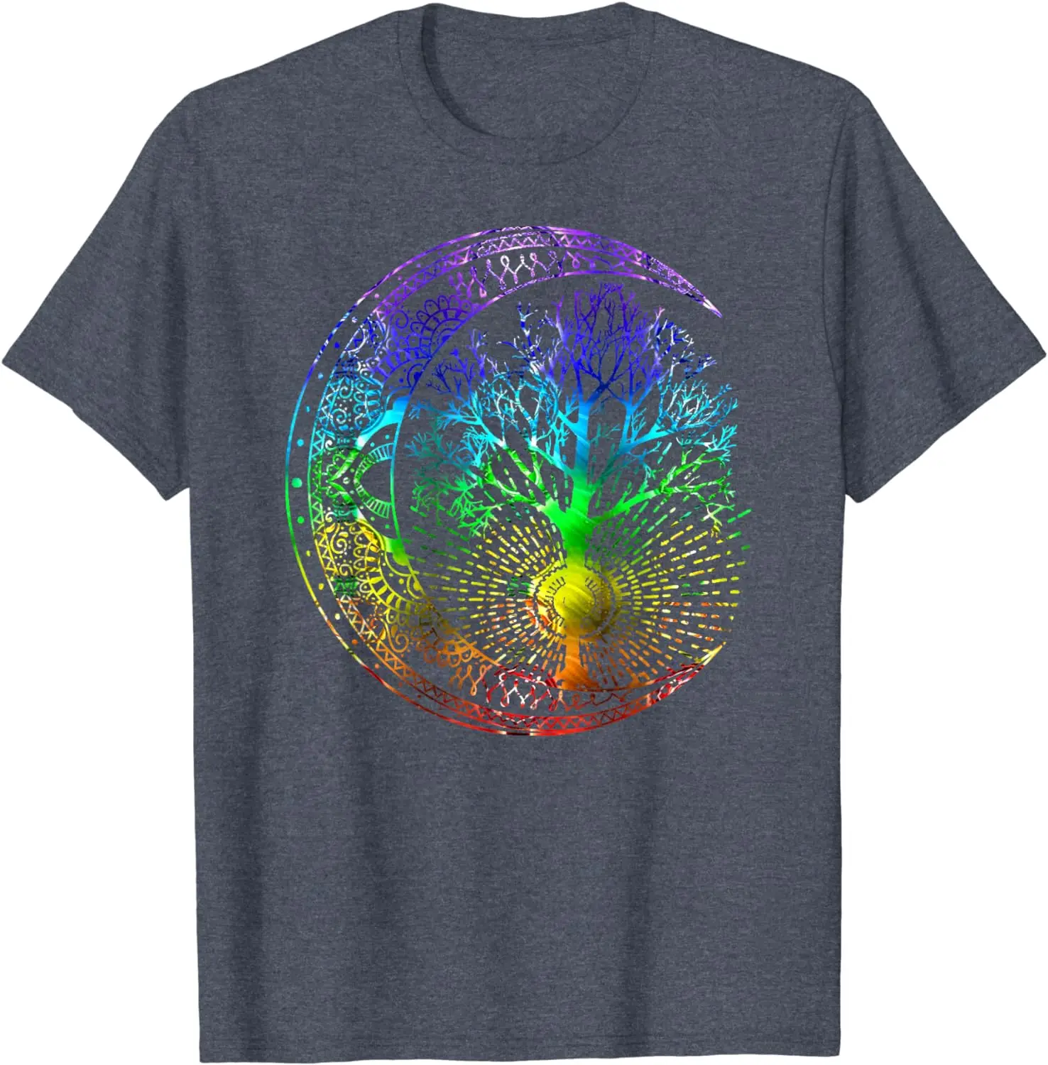 Mandala Moon Chakra Tree of Life T-Shirt