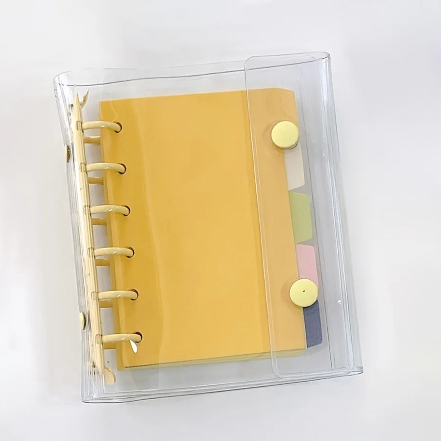 5 قطع من صفحات فاصل الفهرس، مجلد حلقي ذو 6 فتحات، صفحات فاصل دفتر الملاحظات A7، صفحات الفهرس، ملصقات التصنيف، مخطط المذكرات