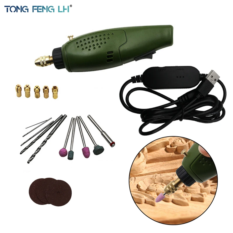 Green Grinder Set and Accessories Speed Rotary Tool Dremel Engraver Charging Electric Drill Engraving Pen for Polishing Carving