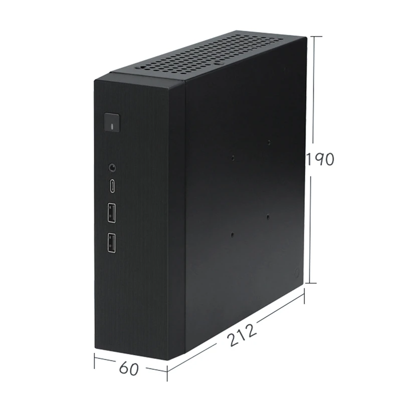 1 pz Mini ITX Computer Chassis DC Power Supply Chassis di controllo industriale Home Desktop Computer Case