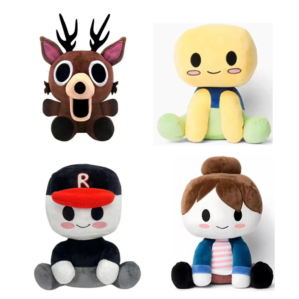 

Blox Buddies Plush Toys Cartoon Girl Black with HatYellow Decorative Doll Home Room Gifts 2026