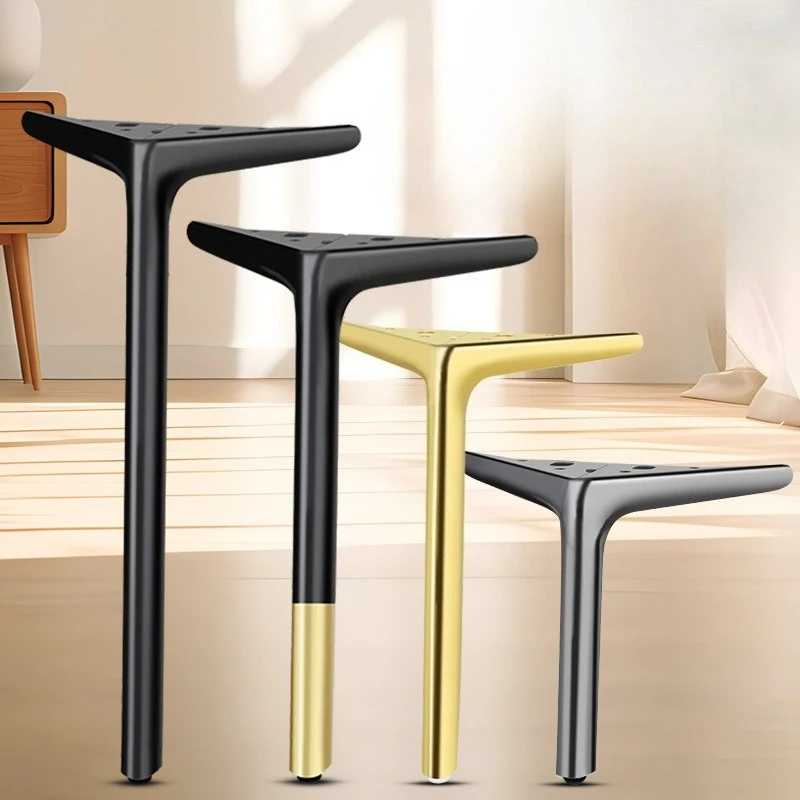 4Pcs/set Thickened Walnut Color Cabinet Legs Chinese Style Sofa Feet Furniture Feet TV Cabinet Support Legs Coffee Table Legs
