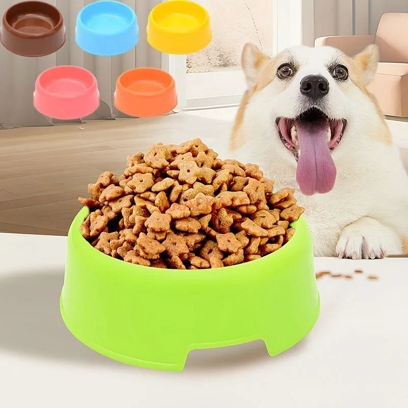 Supplies Pet Plastic Bowl Bulk Reusable Dog Bowl Dog Food Bowl Feeding Water Pet Bowl