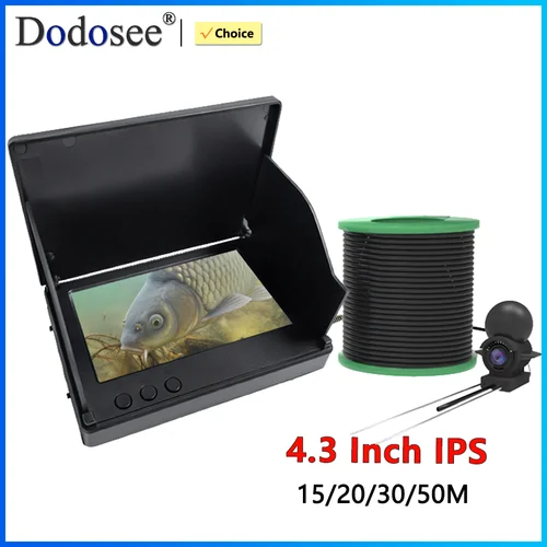 Imagen 1 del producto Dodosee portátil 1080P 4,3 ''LCD buscador de peces buscador de profundidad de peces portátil agua bajo el agua 220 ° Cámara de pesca con visión nocturna