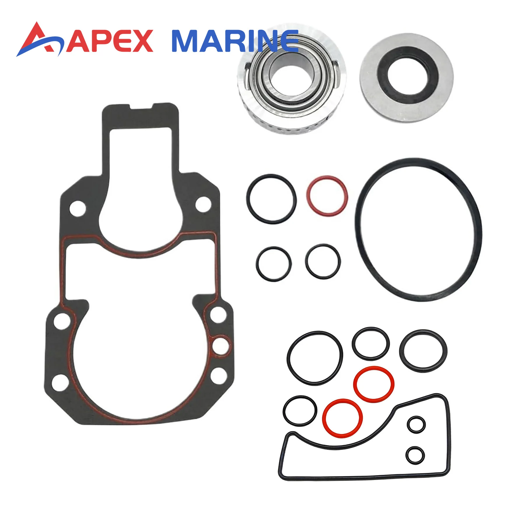 Fits for Mercruiser R MR Alpha 1 Gen 2 Sterndrive Motors Gimbal Bearing Kit with Gasket Kit 879194A02 26-88416 64818A3 16755T1