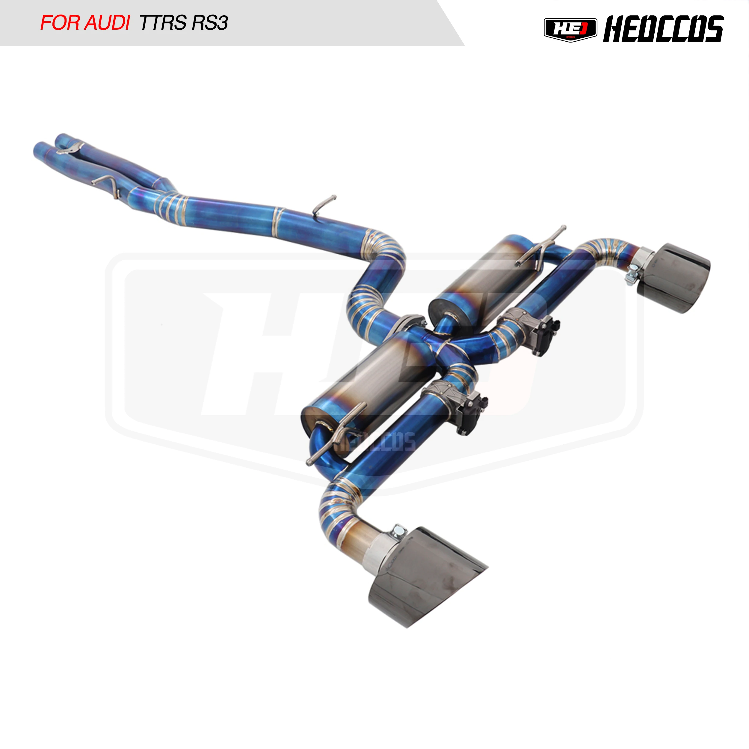 Stainless Steel Catback Service Kit HEO For Audi RS3 2.5T 8v 2018~2022 Muffler Valves Vehicle Fitment Spare Part