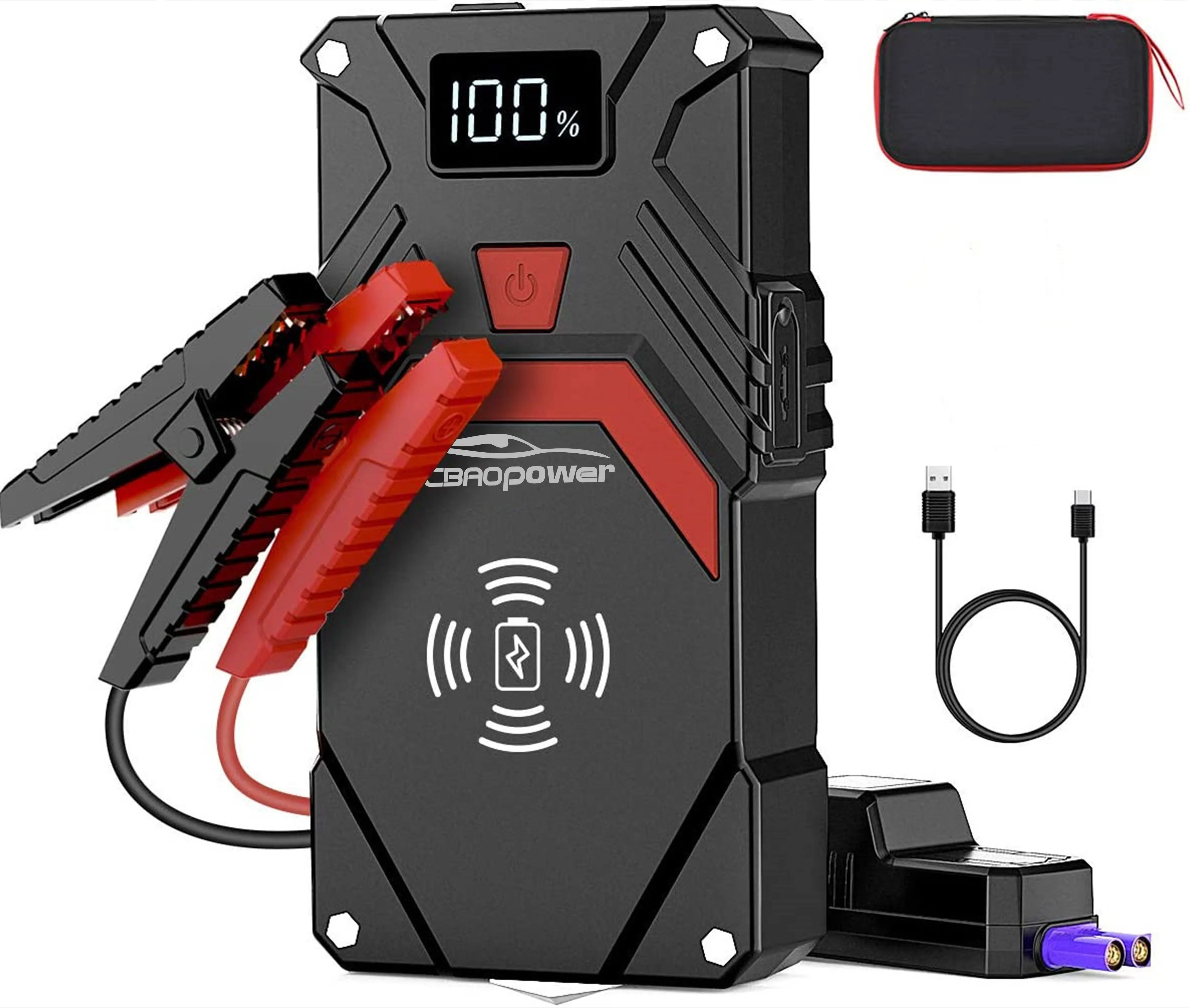 Small Volume Large Capacity 12V Car Lithium Battery Portable Car Battery Charger Jump Starter