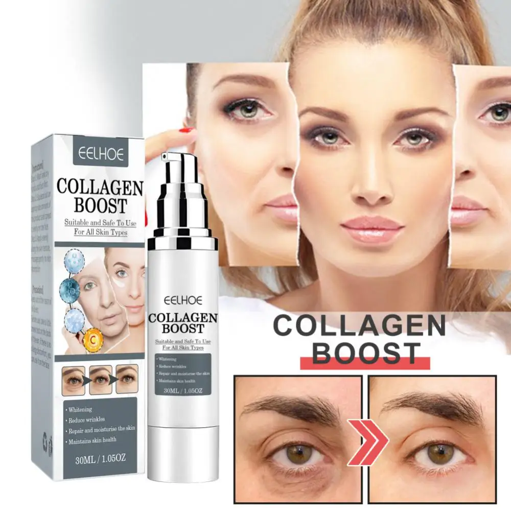 EELHOE-crema antiarrugas con colágeno, hidratante y Reafirmante eficaz para la piel, restaura las líneas finas, adecuado para todo tipo de piel, 30ml