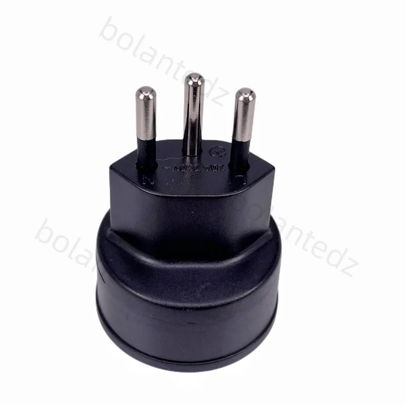 Bolantedz Europejska Francja do szwajcarskich wtyczek Adapter podróżny 3-pinowa wtyczka 10A 250V Wtyczka zasilania UE do Szwajcarii Wtyczka elektryczna — zdjęcie 5