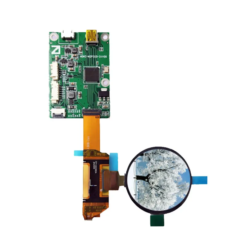 1.39 Inch 454x454 AMOLED Color Circular LCD Screen MIPI Interface With HDMI Driver Board LCD