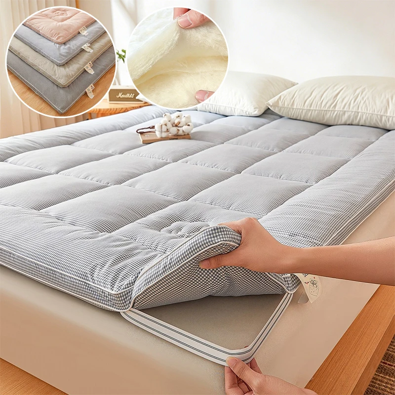 All Season Mattress Topper Thickened Soft Tatami Mat Integrated Foldable Floor Mattress for Bedroom &