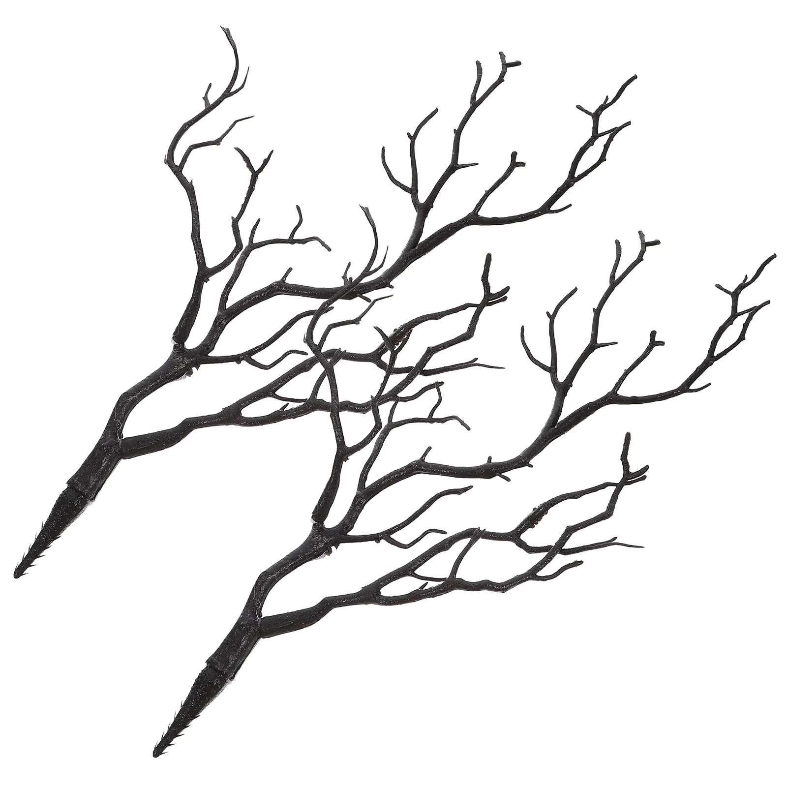 

2 Pcs Halloween Decoration Tree Branch Home Decorative Stems Fake Dry Dried Branches Artificial Coral Plastic Decors Antler