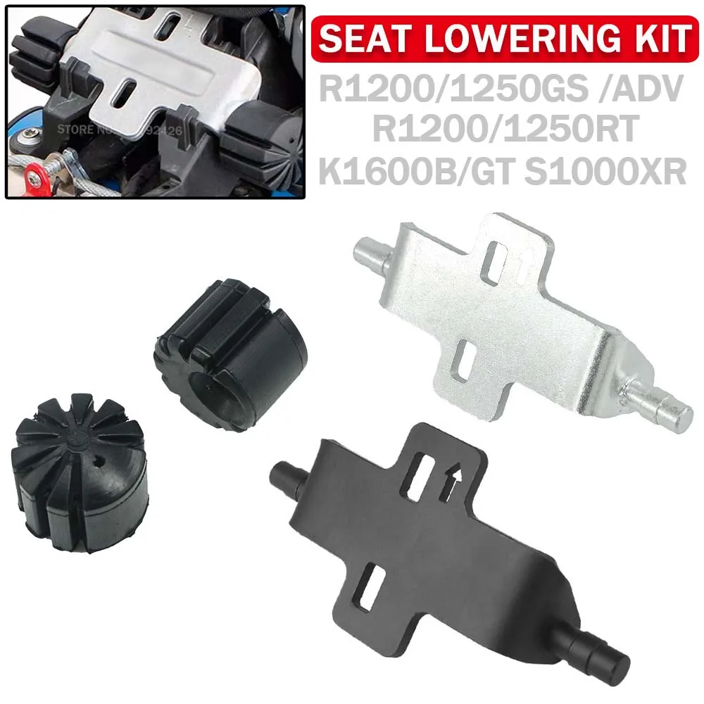 

Motorcycle Seat Lower 10MM Bracket Saddle Adjustable Lowering Kit For BMW R1200GS R1250GS ADV LC R1200RT S1000XR K1600B K1600GT
