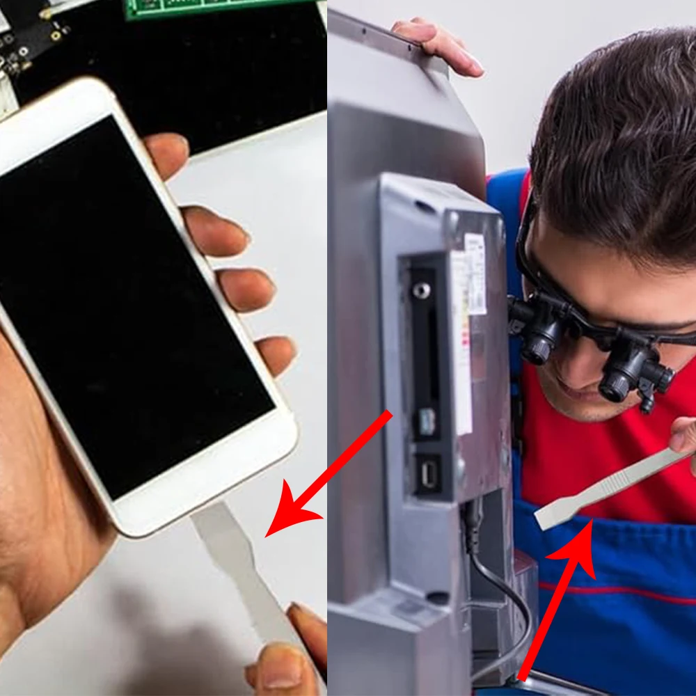 4pcs Disassembly Blades Kit Pry Opening Tool Phone Repair Tools Stainless Steel Mini Crowbar Phone Spatula Hand Tools Set