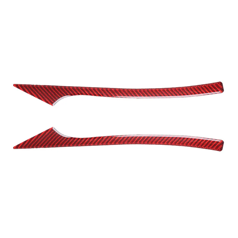 For BMW E60/F10/F07/F01/5 Series Carbon Fiber Red Rearview Mirror Anti-collision Strip Interior Modification