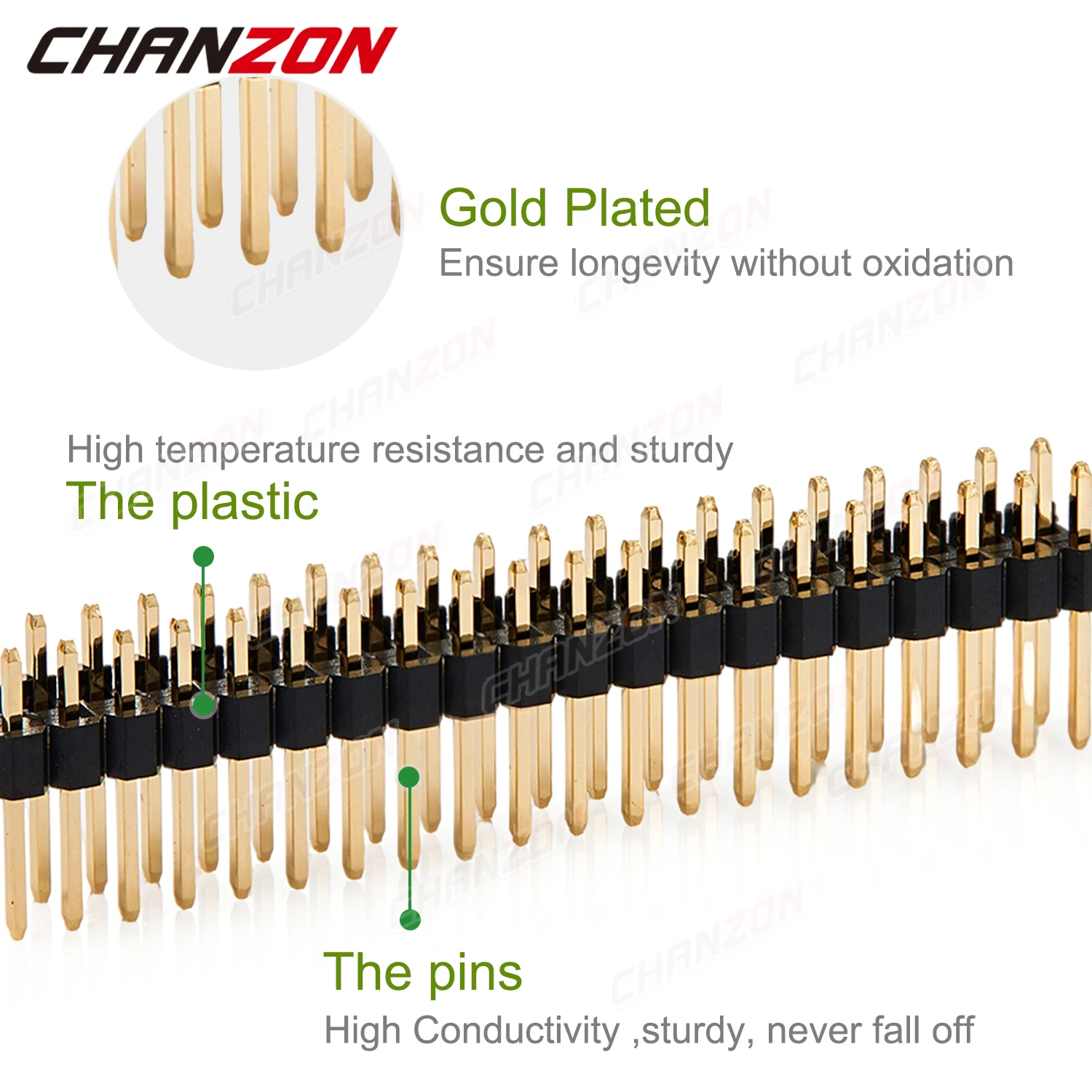 Neuer 2x20 Pin Stecker Gpio Dual-Header 40-polig Doppelreihig 2,54mm Vergoldet Zweireihiger Nano-Steckverbinder für Arduino PCB Raspberry Pi – Detail 4