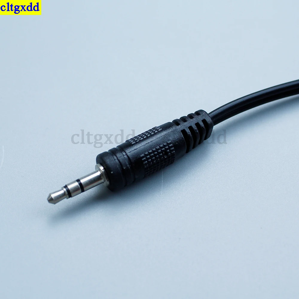 cltgxdd 1piece 3-pole 3.5mm male plug to 2 RCA female plug adapters Mini stereo audio speaker cable connector 30CM power cord