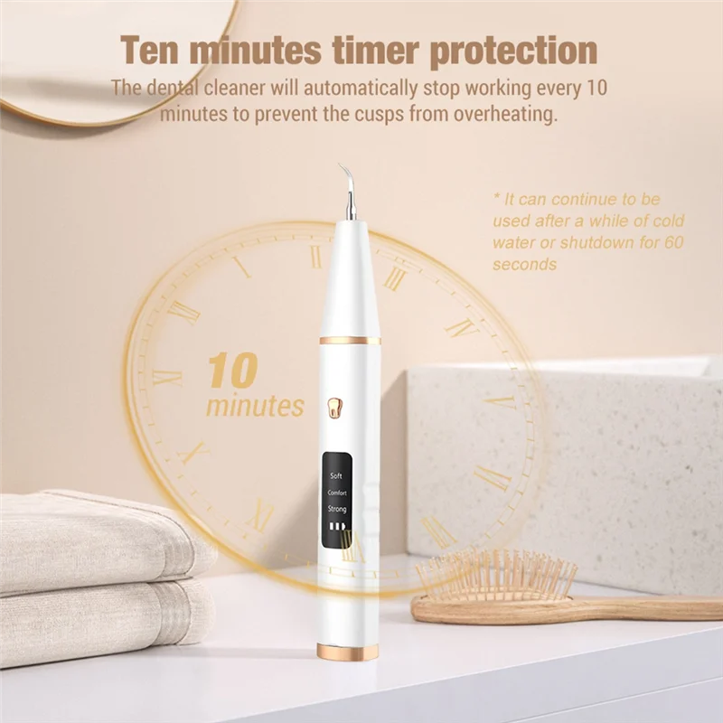 CKFAM-전기 음파 스케일러 LED 스케일러 구강 치아 타르타르 제거제 플라크 얼룩 클리너 제거 치아 미백