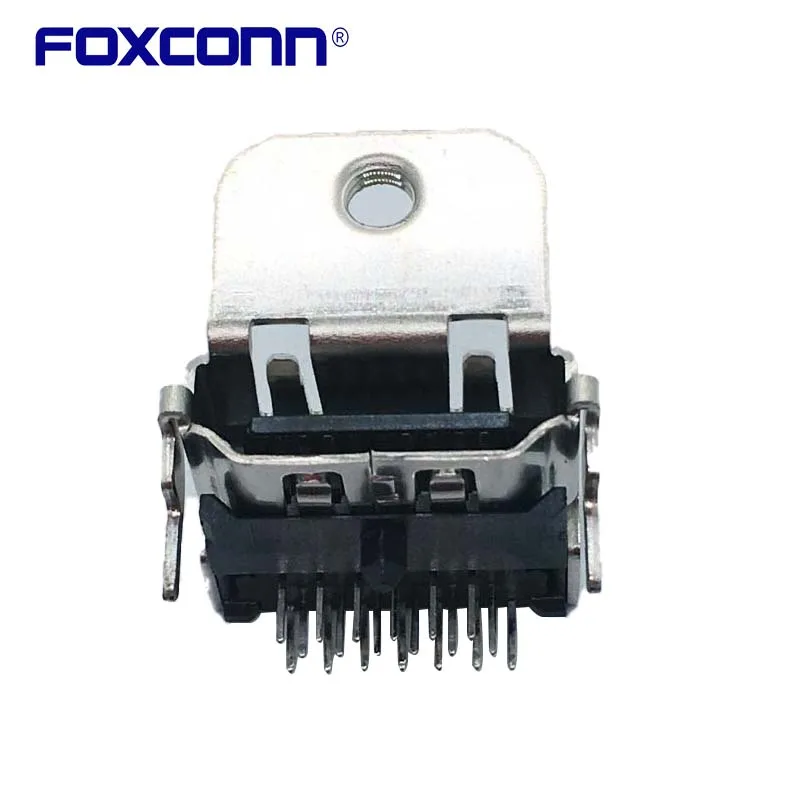 Foxconn QJ11191-WEB3-4F Matrixes HDMI con orecchie Shrapnel 19PIN Pin inserimento DIP