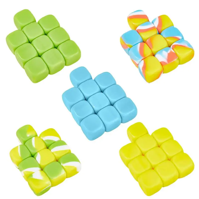 10x Portable Stacking Block Educational Toy Fine Motor Skills Toy For Home Studio Stone Catching Game Colorful Throwing Game