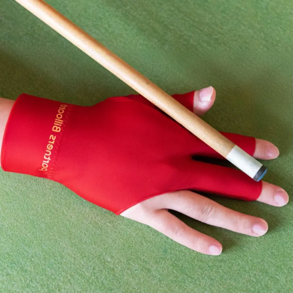 Durable Three Fingers Billiard Glove Breathable Elastic Snooker Glove Anti-slip Fitness Accessories Billiard Training Glove