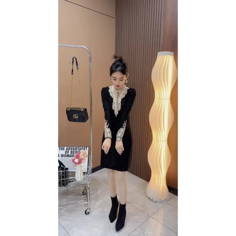 Outono e inverno cheio de estrelas céu estrelado composto engrossado brilhante vestido em camadas retas